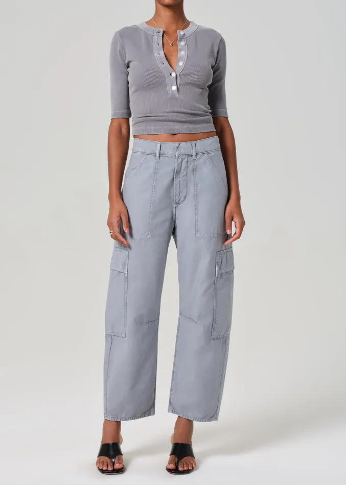 Women Pants Citizens Of Humanity Marcelle Low Slung Easy Cargo In Hematite