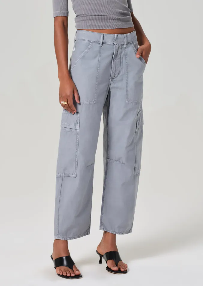 Women Pants Citizens Of Humanity Marcelle Low Slung Easy Cargo In Hematite