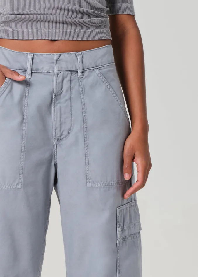 Women Pants Citizens Of Humanity Marcelle Low Slung Easy Cargo In Hematite