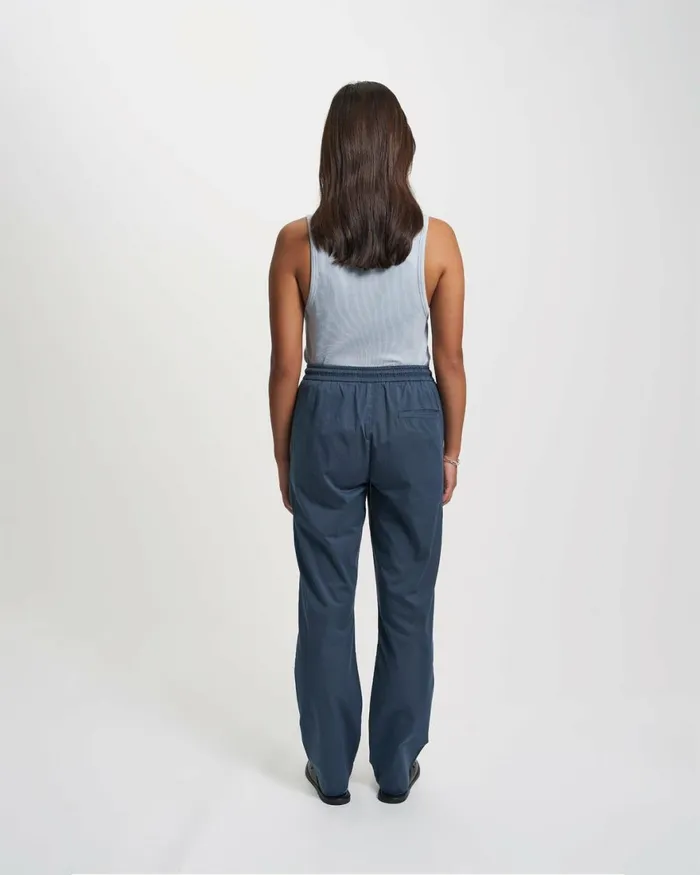 Women Pants Colorful Standard Organic Twill Pants Petrol Blue
