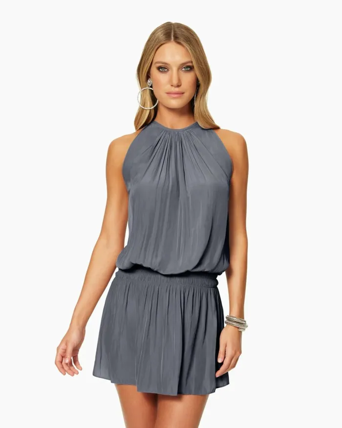 Women Paris Sleeveless Mini Dress Navy Ramy Brook Dresses Women Paris Sleeveless Mini Dress Navy Ramy Brook Dresses