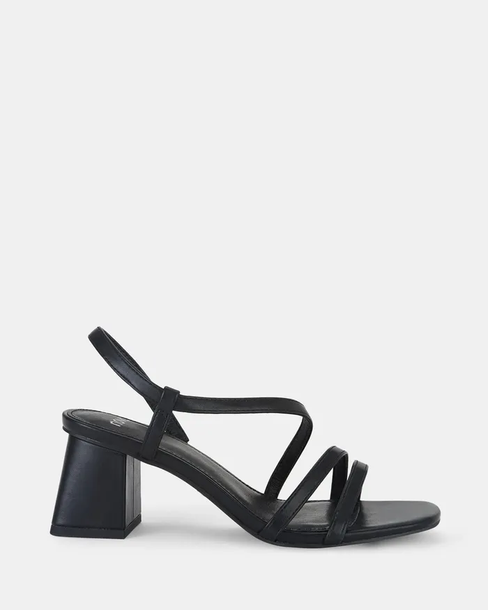 Women Party NOVO Shoes ULAYA BLACK Heeled Sandals