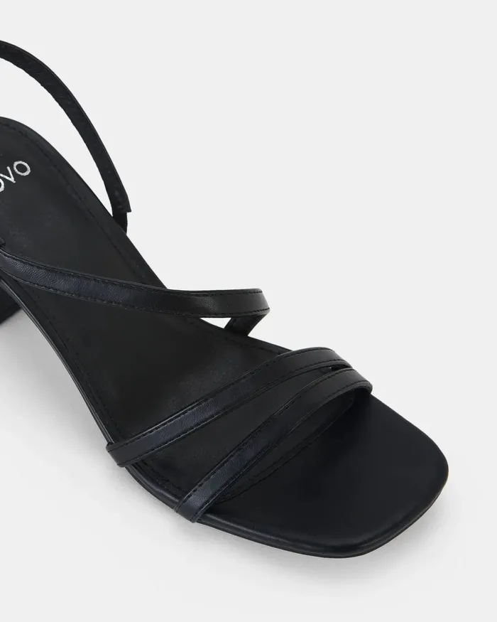 Women Party NOVO Shoes ULAYA BLACK Heeled Sandals