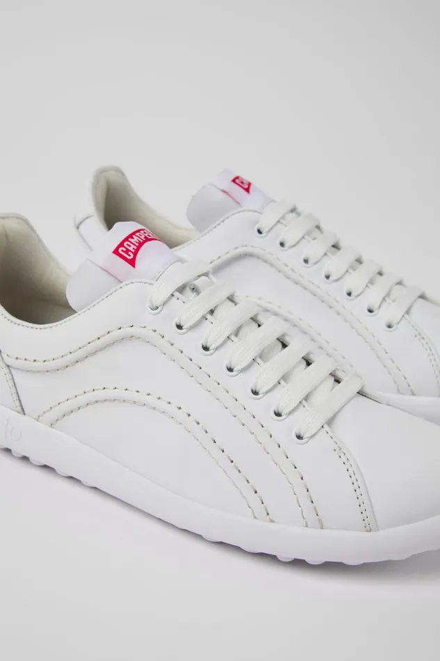 Women Pelotas XLite White Leather Sneakers Camper Sneakers