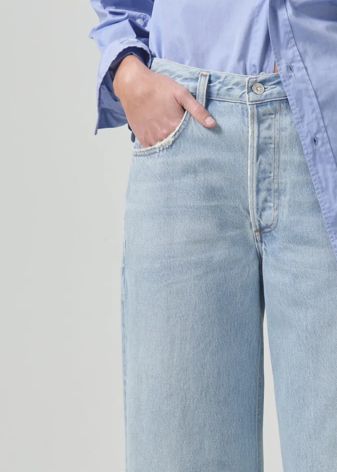 Women Petite Citizens Of Humanity Ayla Raw Hem Crop In Freshwater