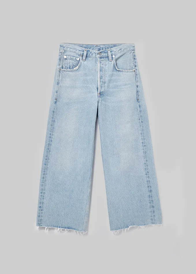 Women Petite Citizens Of Humanity Ayla Raw Hem Crop In Freshwater