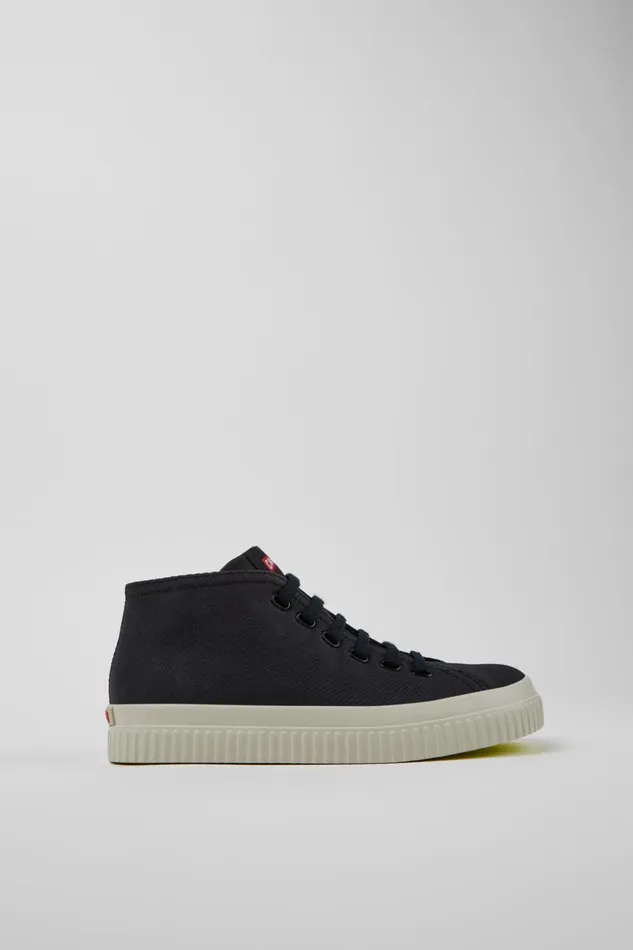 Women Peu Roda Black Recycled Cotton Sneakers Camper Ankle Boots Women Peu Roda Black Recycled Cotton Sneakers Camper Ankle Boots