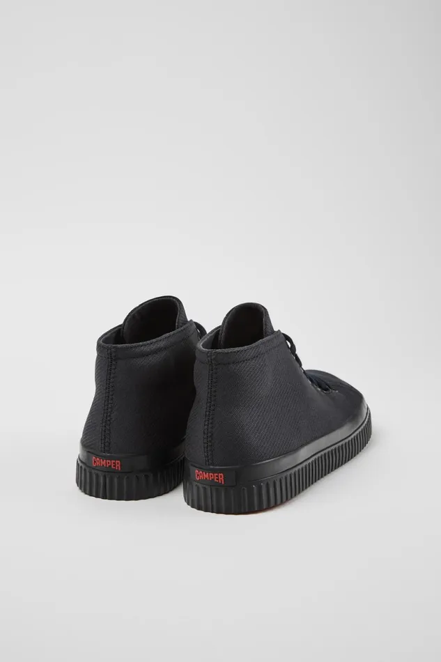 Women Peu Roda Black Recycled Cotton Sneakers Camper Ankle Boots Women Peu Roda Black Recycled Cotton Sneakers Camper Ankle Boots
