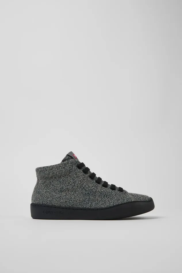 Women Peu Touring Gray Textile Ankle Boots Camper Ankle Boots