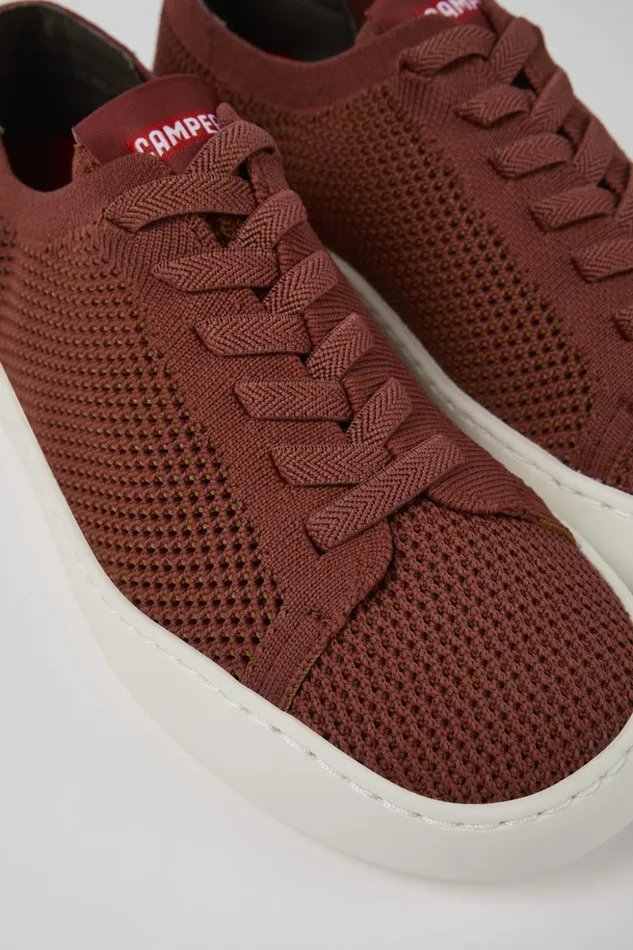 Women Peu Touring Red Textile Sneaker Camper Sneakers