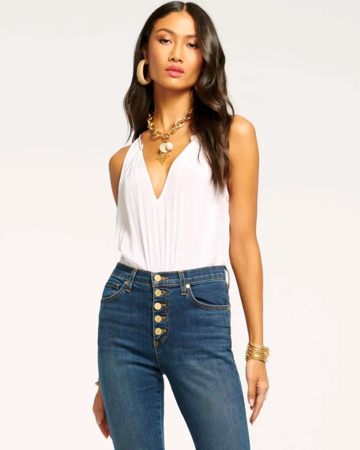 Women Piper VNeck Tank Top Black Ramy Brook Tops Women Piper VNeck Tank Top Black Ramy Brook Tops