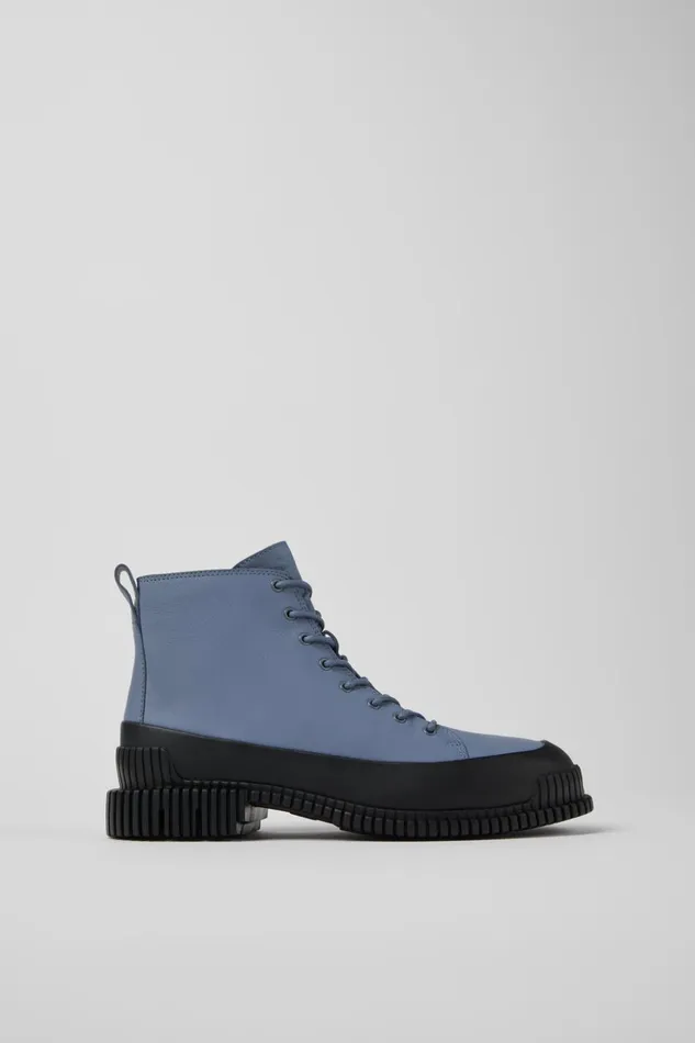 Women Pix Gray And Black Leather Ankle Boots Camper Ankle Boots Women Pix Gray And Black Leather Ankle Boots Camper Ankle Boots