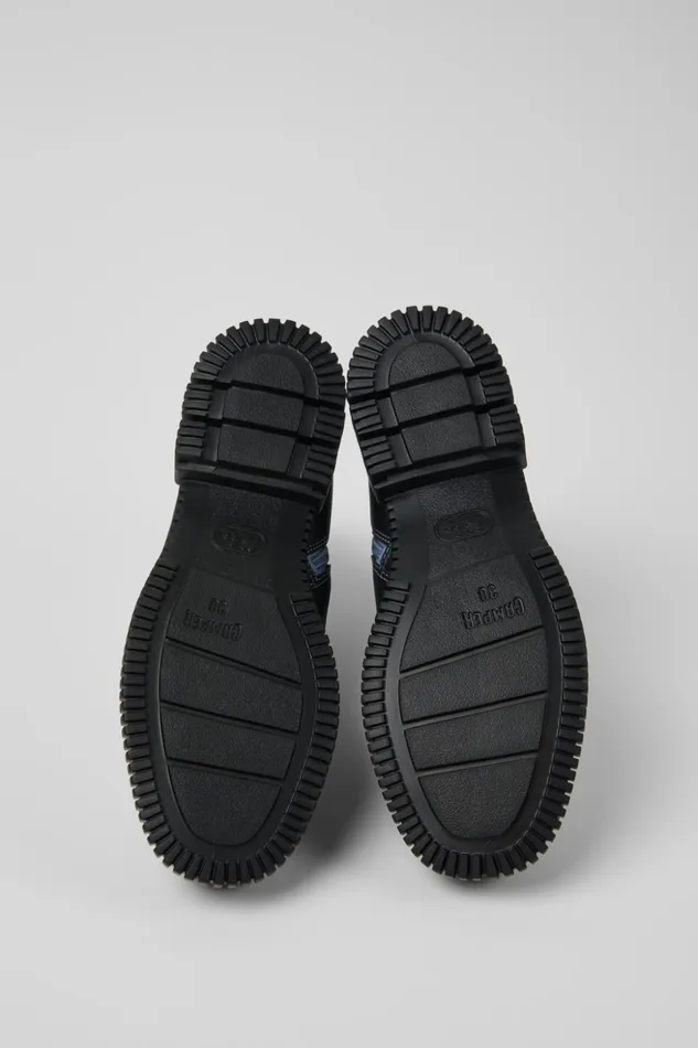 Women Pix Gray And Black Leather Ankle Boots Camper Ankle Boots Women Pix Gray And Black Leather Ankle Boots Camper Ankle Boots