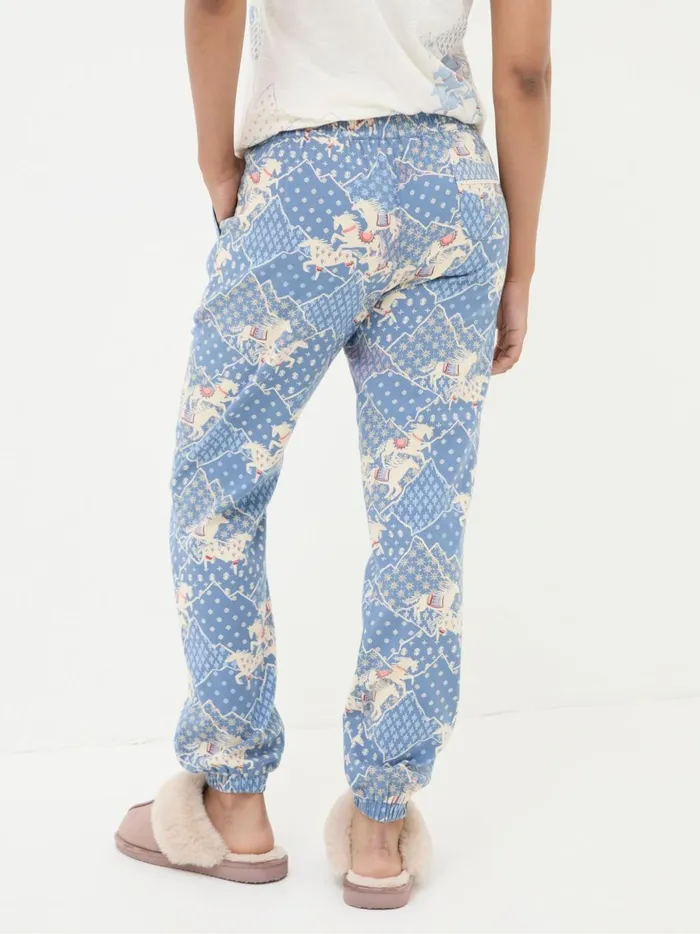 Women Pyjamas and Nightwear Fat Face Cora Blue Horse Pyjama Bottoms Women Pyjamas and Nightwear Fat Face Cora Blue Horse Pyjama Bottoms