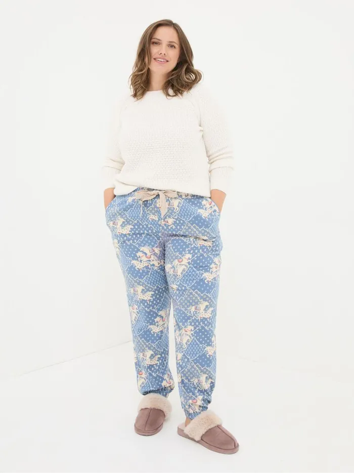 Women Pyjamas and Nightwear Fat Face Cora Blue Horse Pyjama Bottoms Women Pyjamas and Nightwear Fat Face Cora Blue Horse Pyjama Bottoms