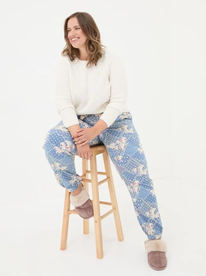 Women Pyjamas and Nightwear Fat Face Cora Blue Horse Pyjama Bottoms Women Pyjamas and Nightwear Fat Face Cora Blue Horse Pyjama Bottoms