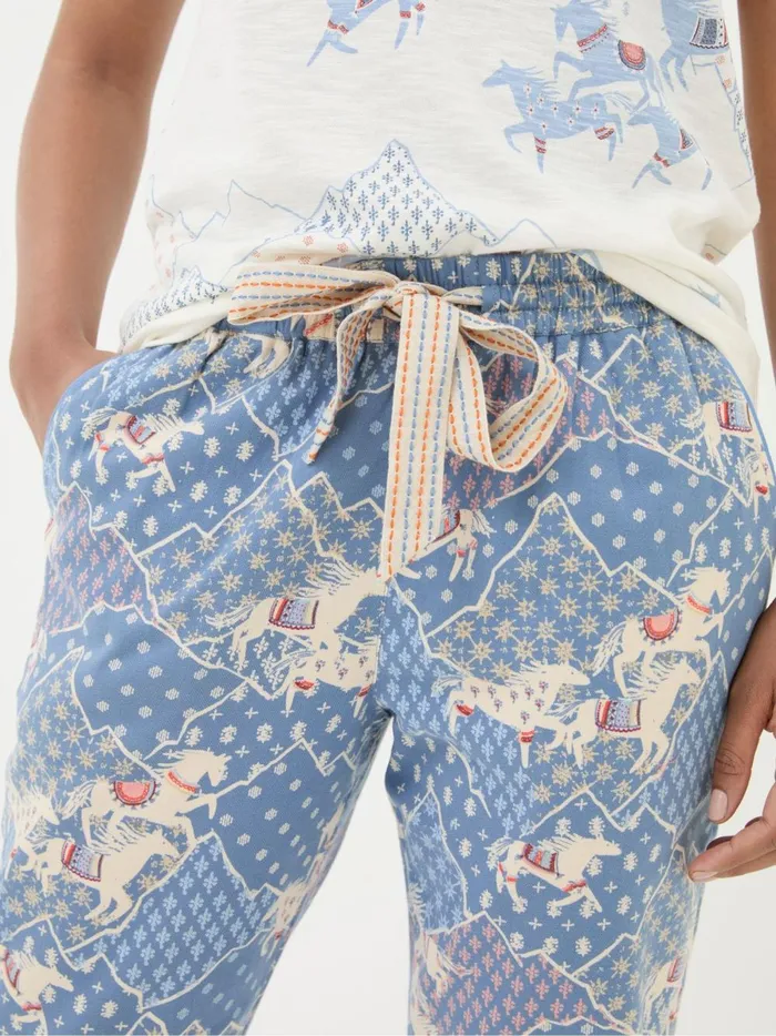 Women Pyjamas and Nightwear Fat Face Cora Blue Horse Pyjama Bottoms Women Pyjamas and Nightwear Fat Face Cora Blue Horse Pyjama Bottoms