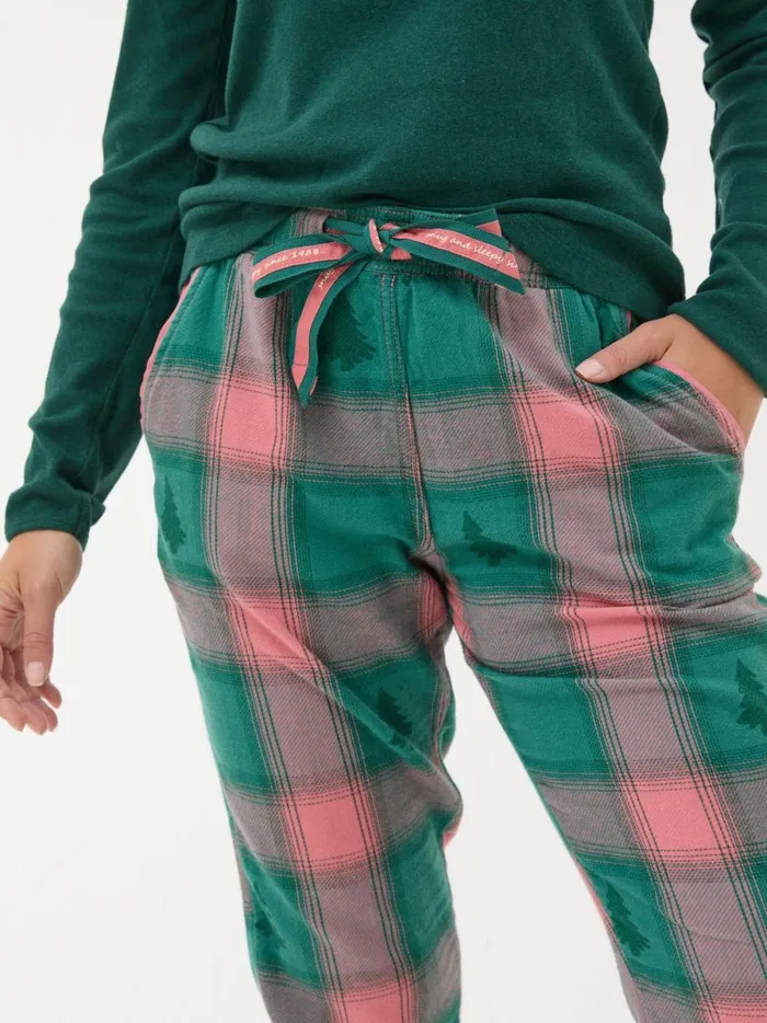 Women Pyjamas and Nightwear Fat Face Cora Green Christmas Tree Jacquard Pyjama Bottoms Women Pyjamas and Nightwear Fat Face Cora Green Christmas Tree Jacquard Pyjama Bottoms