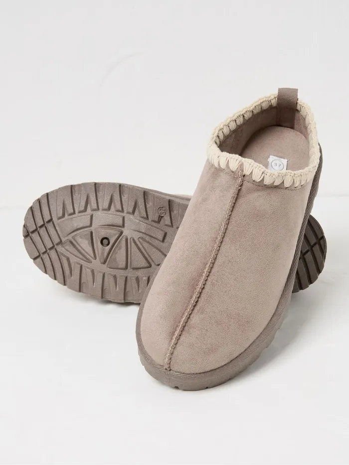 Women Pyjamas and Nightwear Fat Face Lyra Natural Snug Slippers