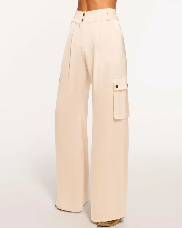 Women Rumer Wide Leg Cargo Pant Slate Grey Ramy Brook Pants