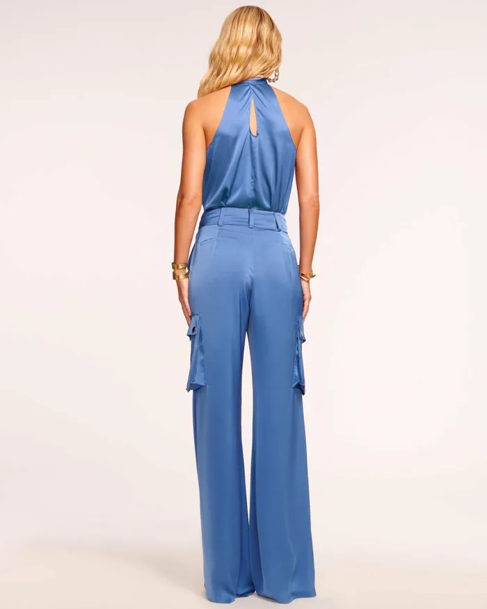 Women Rumer Wide Leg Cargo Pant Slate Grey Ramy Brook Pants Women Rumer Wide Leg Cargo Pant Slate Grey Ramy Brook Pants