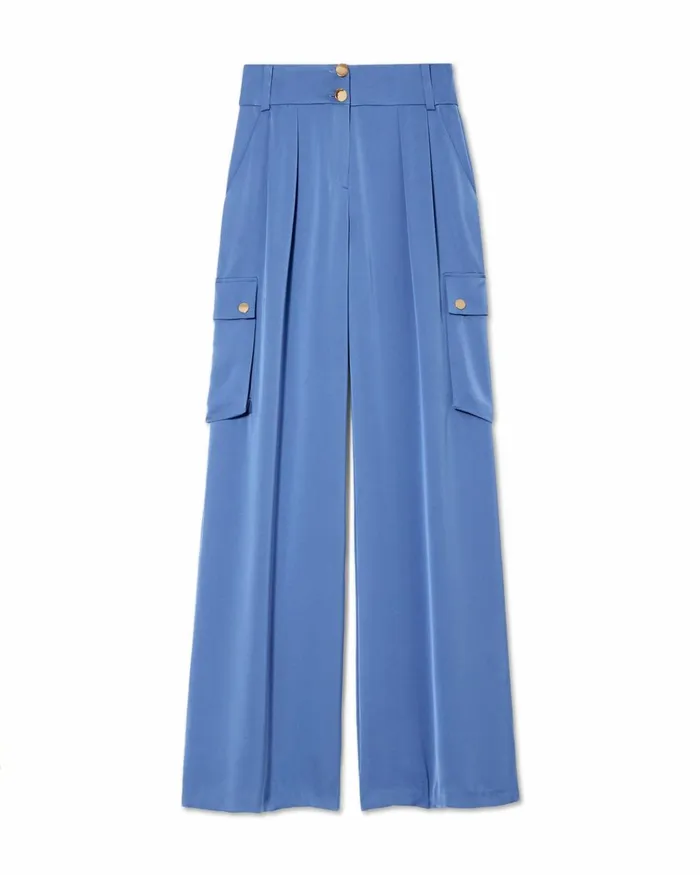 Women Rumer Wide Leg Cargo Pant Slate Grey Ramy Brook Pants Women Rumer Wide Leg Cargo Pant Slate Grey Ramy Brook Pants