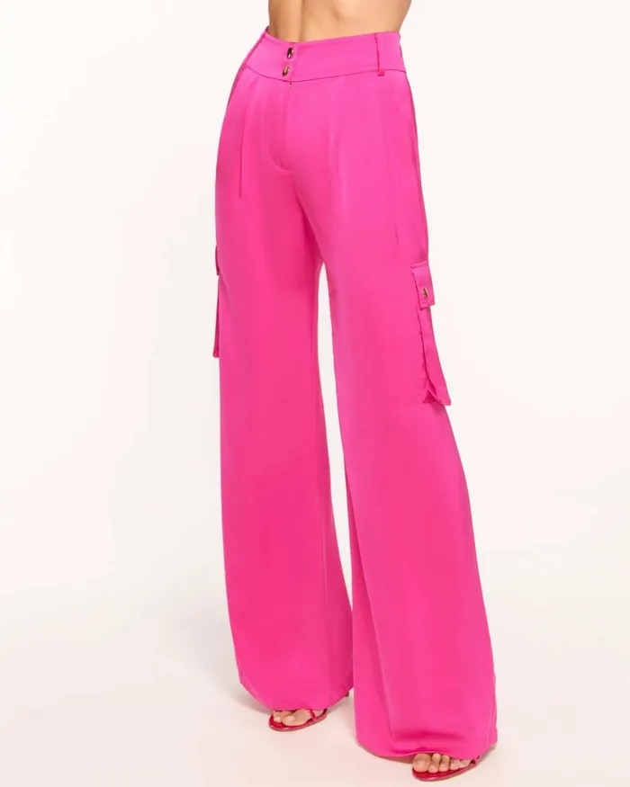 Women Rumer Wide Leg Cargo Pant Slate Grey Ramy Brook Pants Women Rumer Wide Leg Cargo Pant Slate Grey Ramy Brook Pants