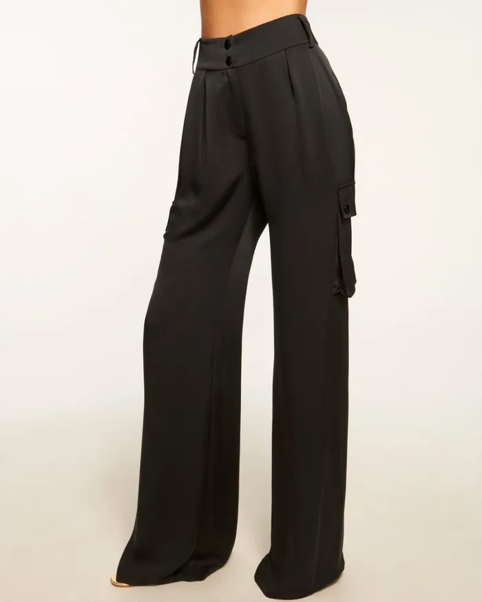 Women Rumer Wide Leg Cargo Pant Slate Grey Ramy Brook Pants Women Rumer Wide Leg Cargo Pant Slate Grey Ramy Brook Pants