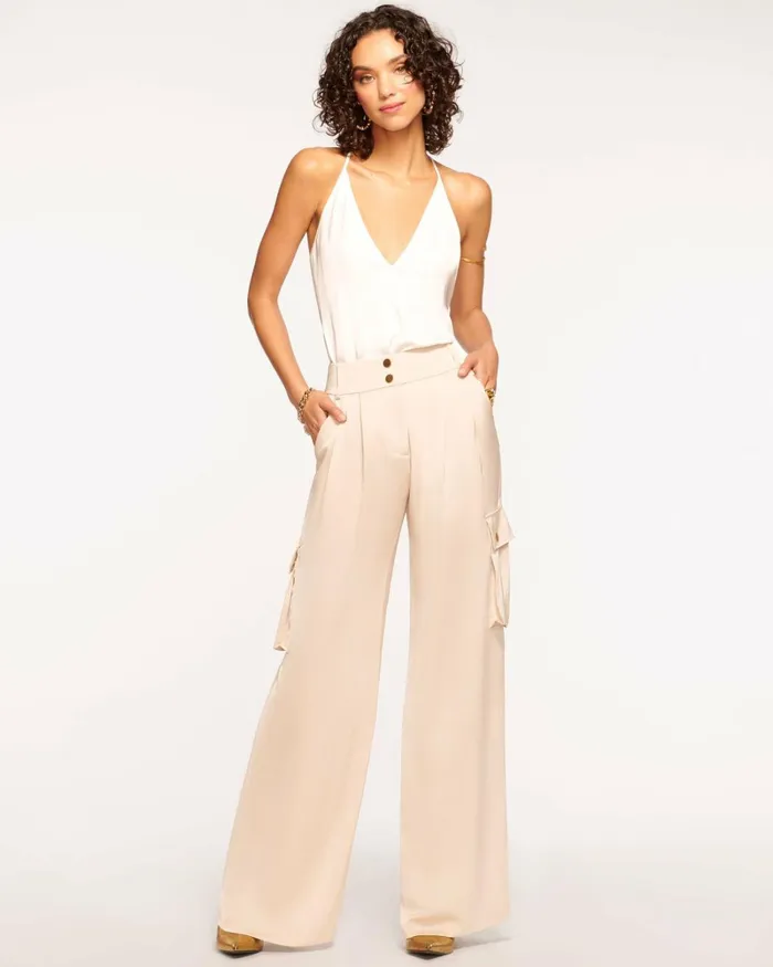 Women Rumer Wide Leg Cargo Pant Slate Grey Ramy Brook Pants Women Rumer Wide Leg Cargo Pant Slate Grey Ramy Brook Pants