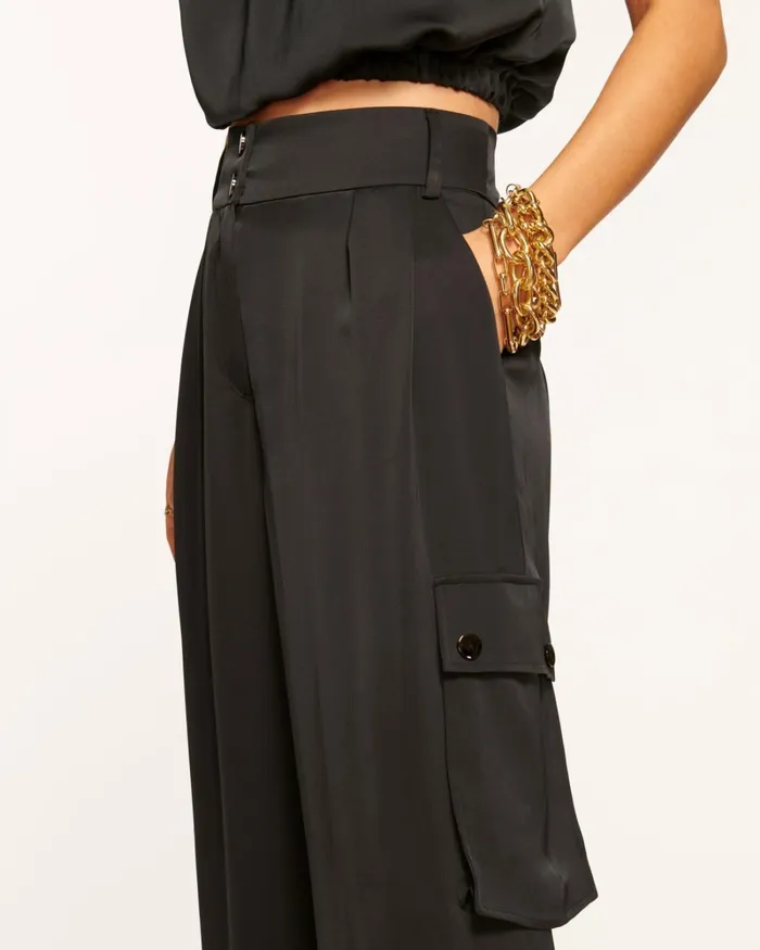 Women Rumer Wide Leg Cargo Pant Slate Grey Ramy Brook Pants Women Rumer Wide Leg Cargo Pant Slate Grey Ramy Brook Pants