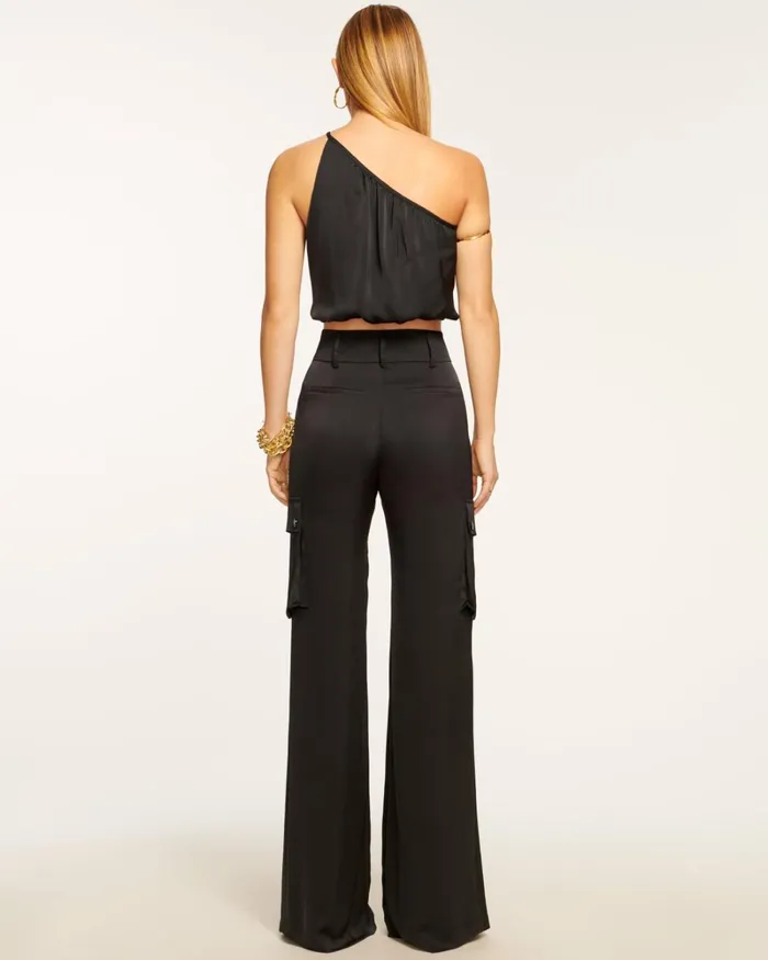 Women Rumer Wide Leg Cargo Pant Slate Grey Ramy Brook Pants Women Rumer Wide Leg Cargo Pant Slate Grey Ramy Brook Pants