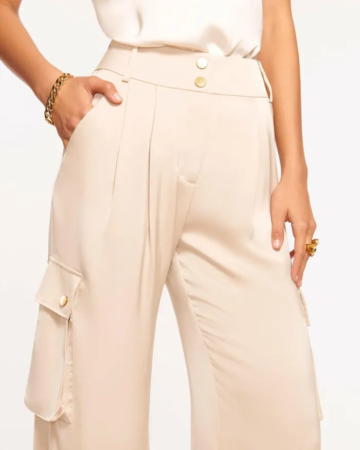 Women Rumer Wide Leg Cargo Pant Slate Grey Ramy Brook Pants Women Rumer Wide Leg Cargo Pant Slate Grey Ramy Brook Pants