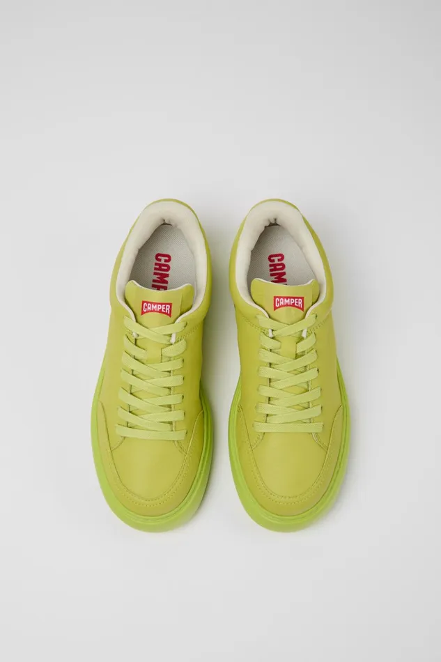 Women Runner K21 Green Leather Sneakers Camper Sneakers Women Runner K21 Green Leather Sneakers Camper Sneakers