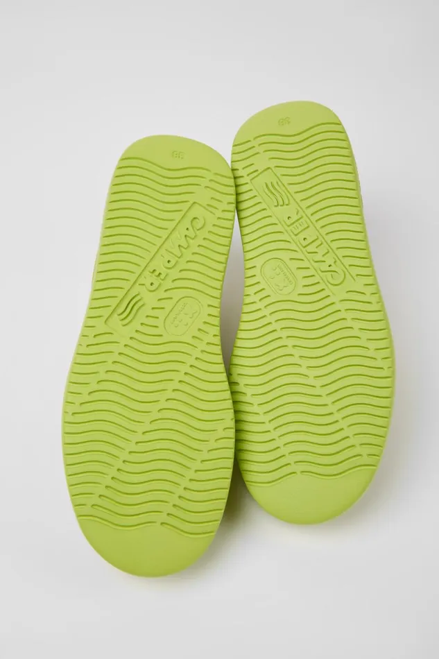 Women Runner K21 Green Leather Sneakers Camper Sneakers Women Runner K21 Green Leather Sneakers Camper Sneakers