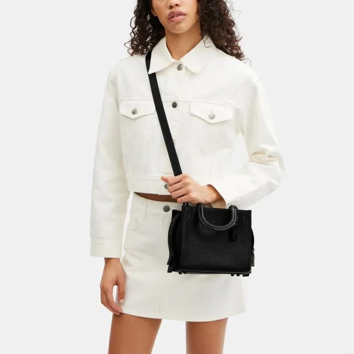 Women Satchels and Top Handles Coach Rogue 20 In Colorblock Regenerative Leather Pewterblack