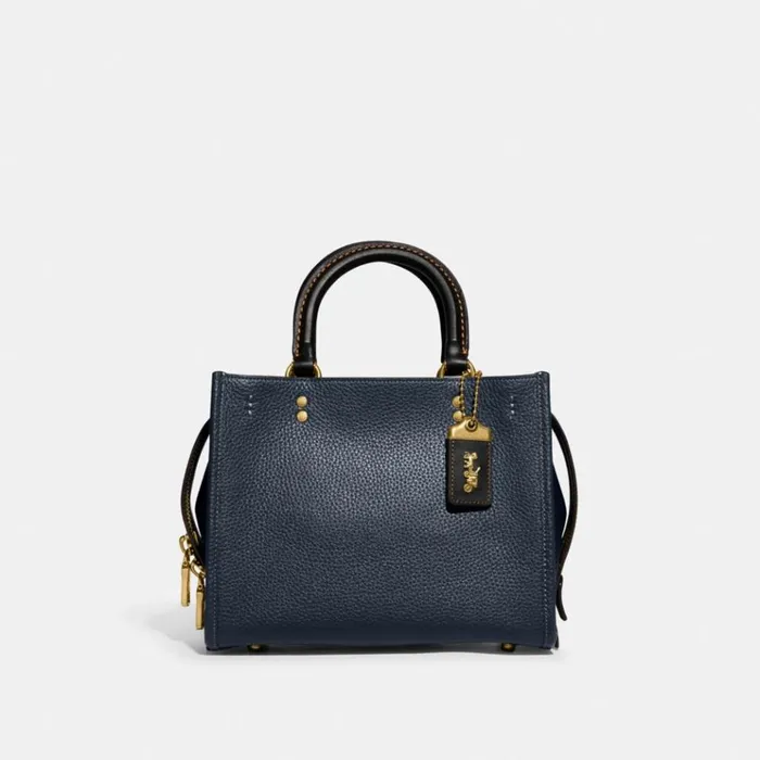 Women Satchels and Top Handles Coach Rogue 25 In Regenerative Leather Brassdark Denim Multi Women Satchels and Top Handles Coach Rogue 25 In Regenerative Leather Brassdark Denim Multi