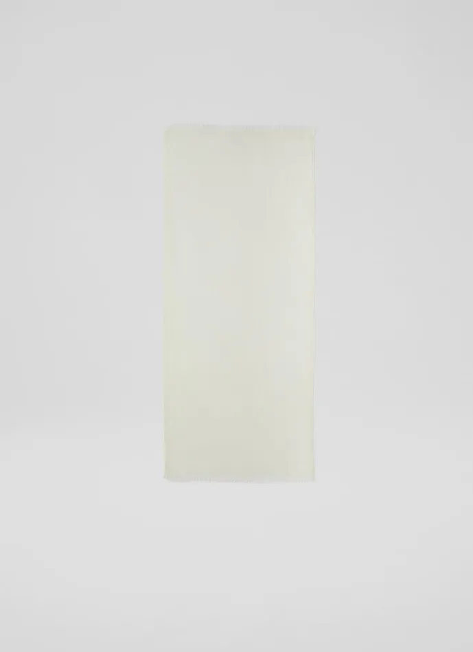Women Scarves and Wraps LKBennett Sutton Cream ModalWool Blend Scarf