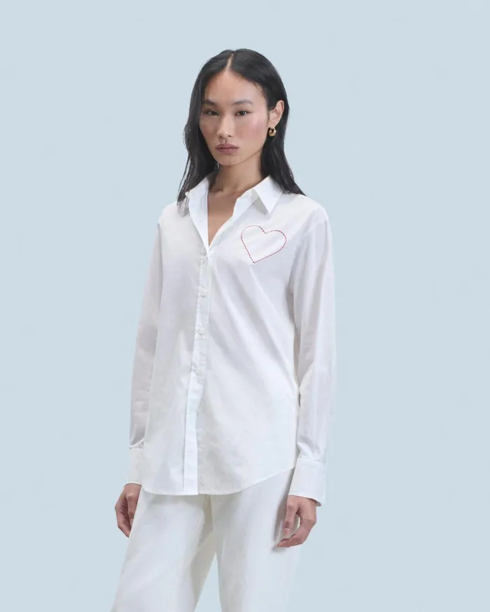 Women Shirts TShirts and Tops From Future Long Sleeve Shirt White