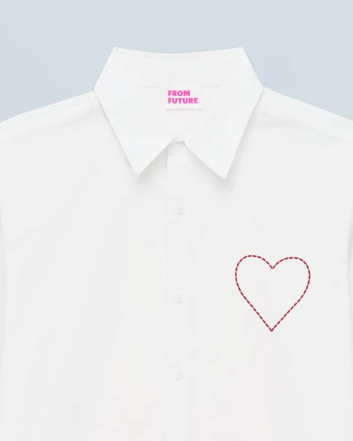 Women Shirts TShirts and Tops From Future Long Sleeve Shirt White