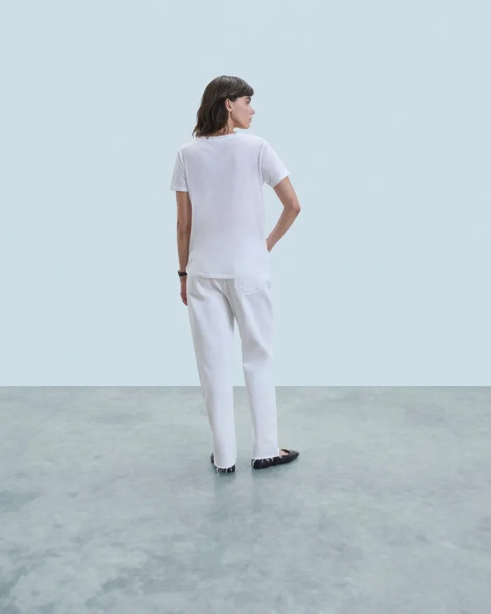 Women Shirts TShirts and Tops From Future Supima VNeck TShirt White