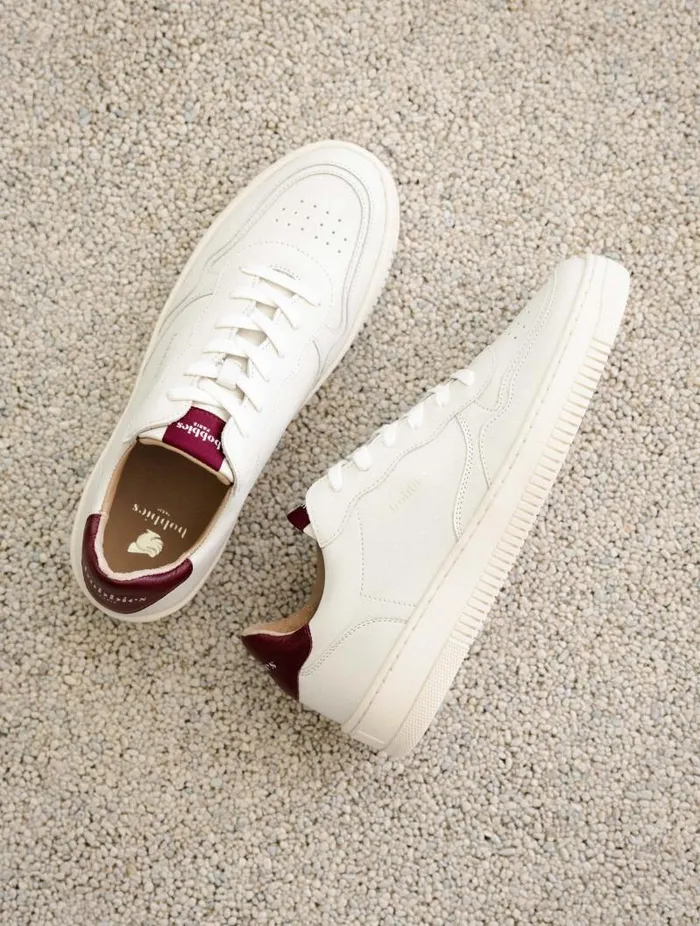 Women Sneakers Bobbies Scott Off White and Garnet