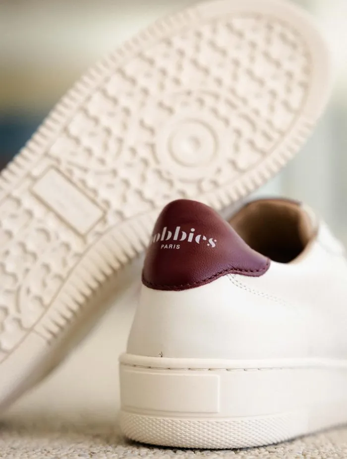 Women Sneakers Bobbies Scott Off White and Garnet