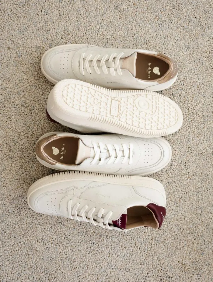 Women Sneakers Bobbies Scott Off White and Garnet