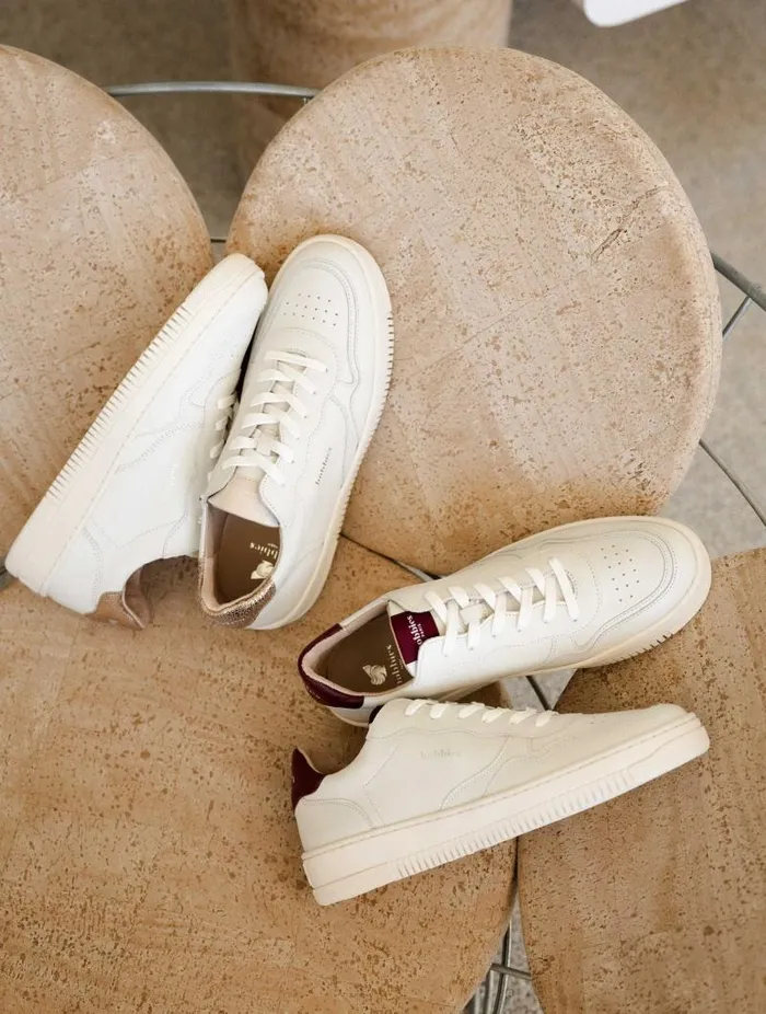 Women Sneakers Bobbies Scott Off White and Sepia Gold Women Sneakers Bobbies Scott Off White and Sepia Gold