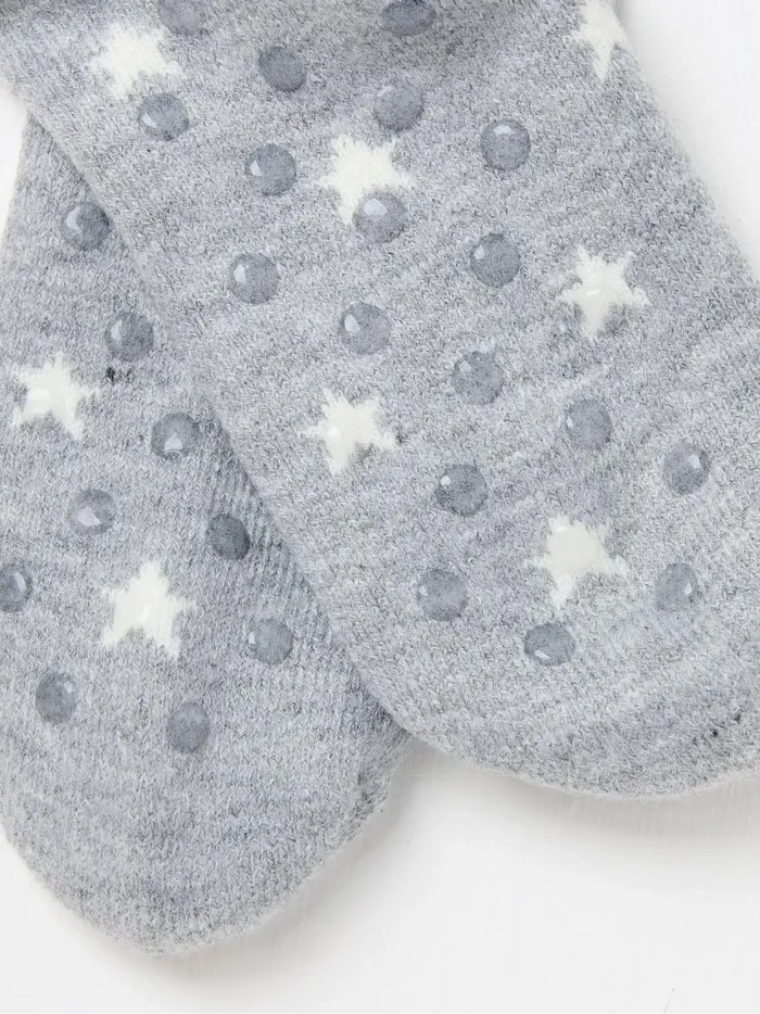 Women Socks and Tights Fat Face Grey Star House Socks Women Socks and Tights Fat Face Grey Star House Socks
