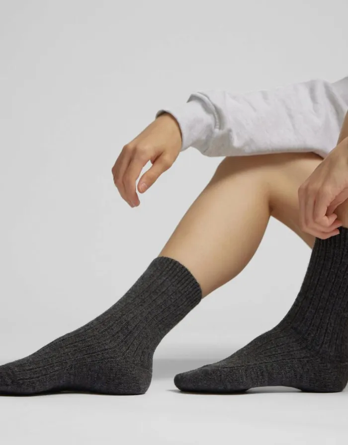 Women Socks Colorful Standard Merino Wool Blend Sock Stone Blue
