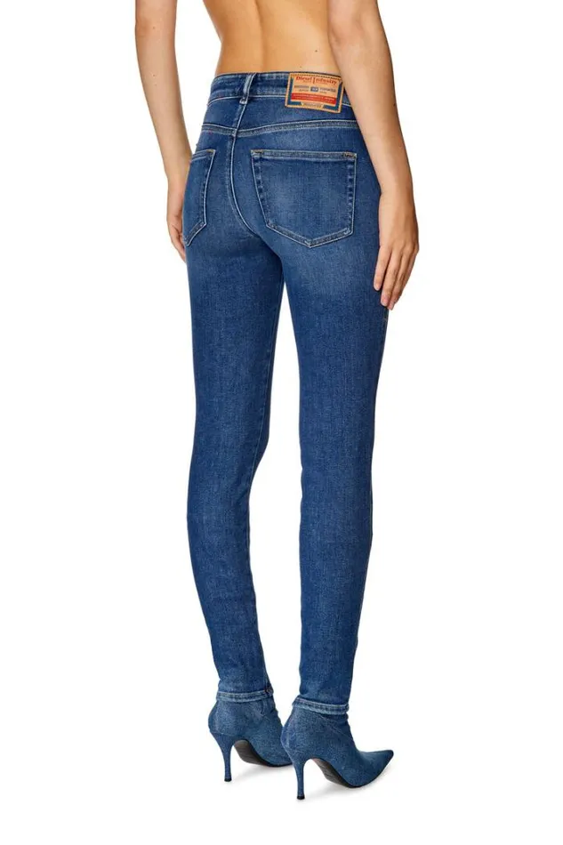 Women Super Skinny Jeans 2017 Slandy 09f86 Medium Blue Diesel Super Skinny Women Super Skinny Jeans 2017 Slandy 09f86 Medium Blue Diesel Super Skinny
