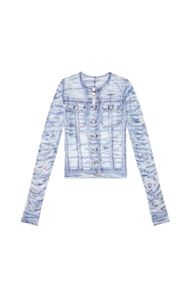 Women TClauziH2 Bluewhite Diesel Tshirts And Tops Women TClauziH2 Bluewhite Diesel Tshirts And Tops