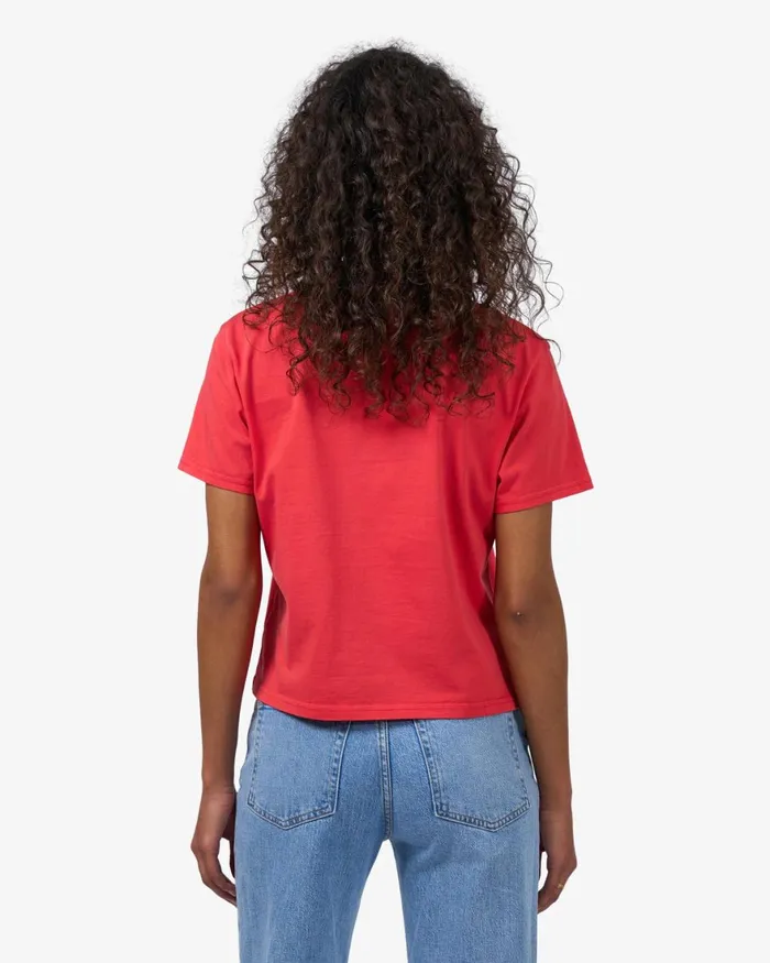 Women TShirts Colorful Standard Organic Boxy Crop Tee Navy Blue