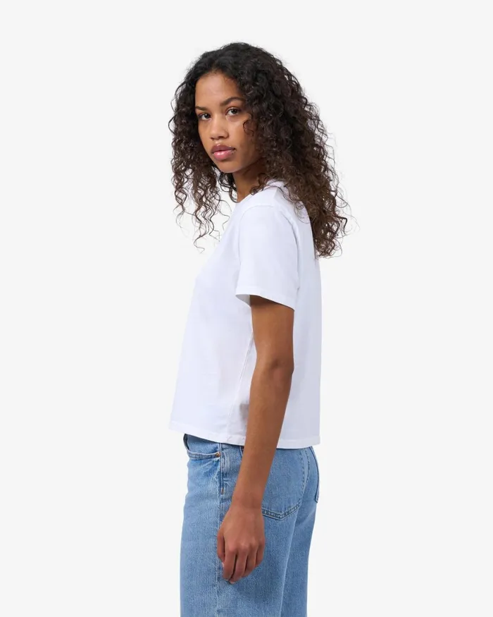 Women TShirts Colorful Standard Organic Boxy Crop Tee Soft Lavender
